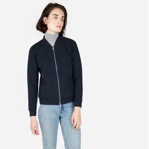 Everlane The Street Fleece Bomber Black Jacket XS